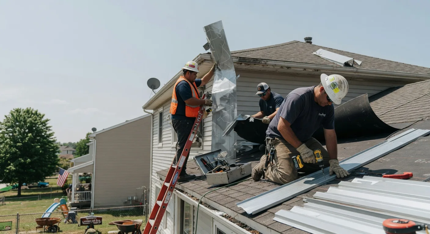 Storm Damage Metal Roof Repair in Wofford Heights, CA